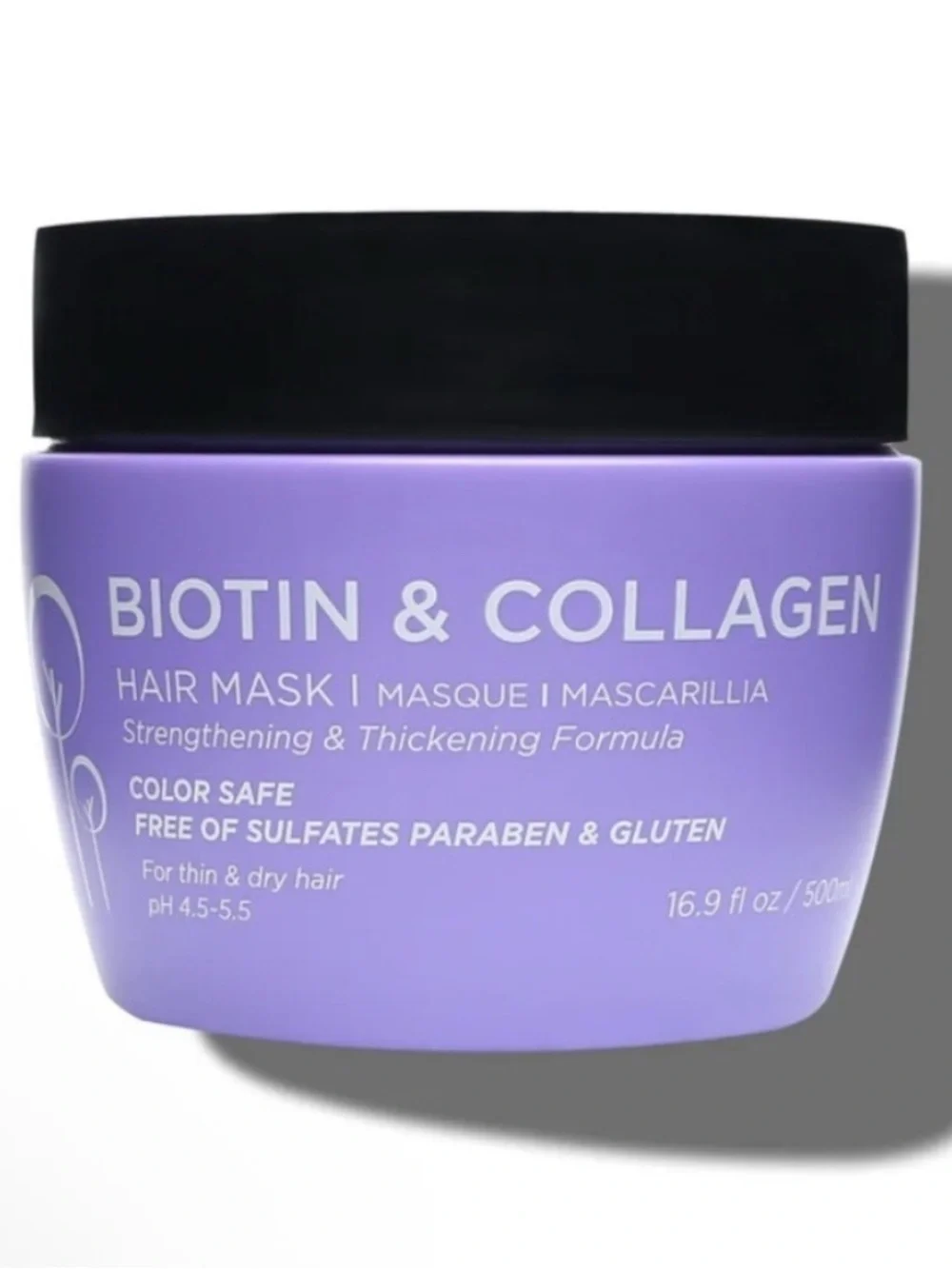Luseta Biotin & Collagen Hair Mask 3.38fl.oz./100ml Thicker Fuller Hair